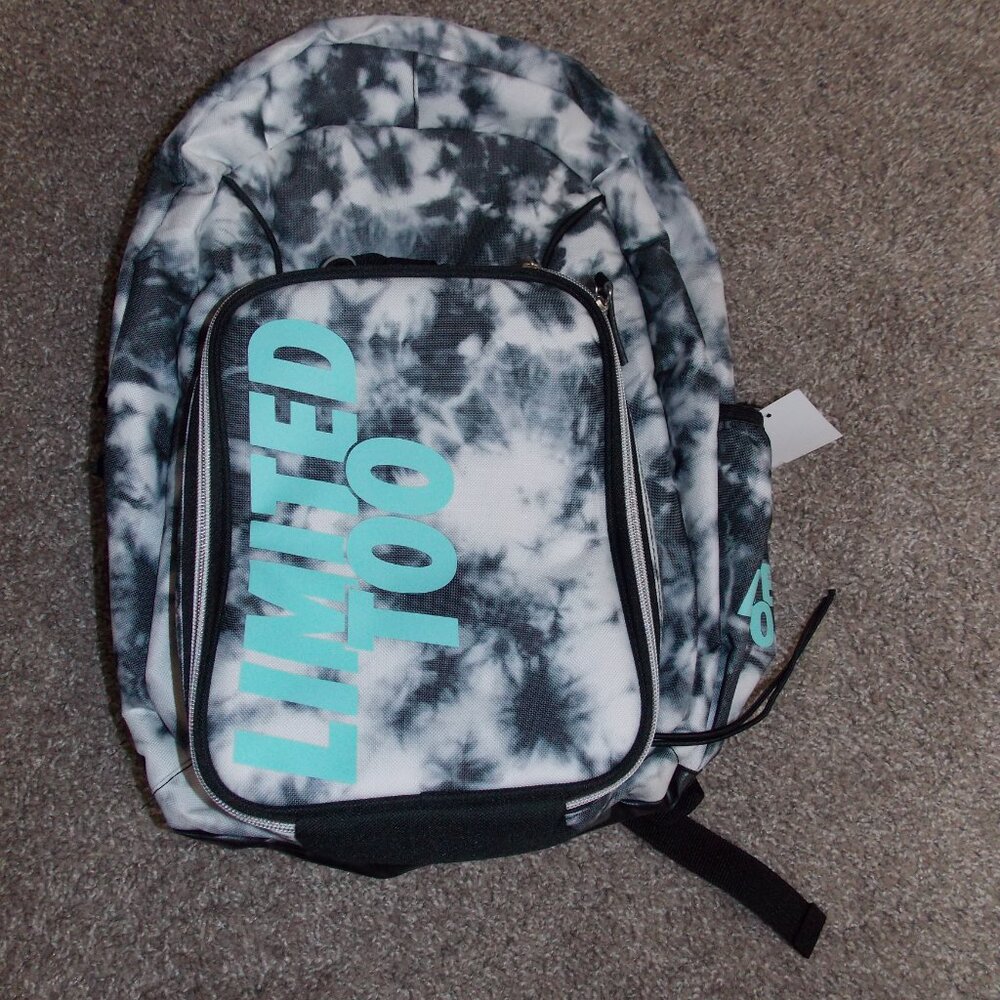 NWT-Limited Too Colorblock Ripstop Backpack & Lunch Bag Set - Picture 10 of 10